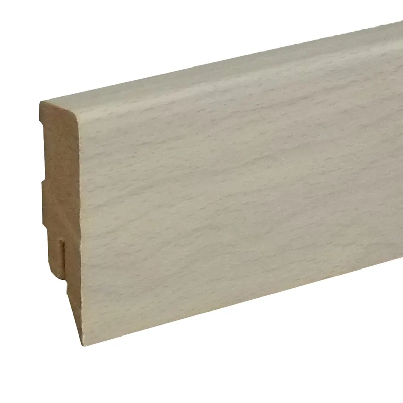 Sockelleiste / Fußleiste / Bodenleiste Lecco-157 (73410) | 16 x 58 x 2500 mm | Buche grau Direkt Vom Hersteller