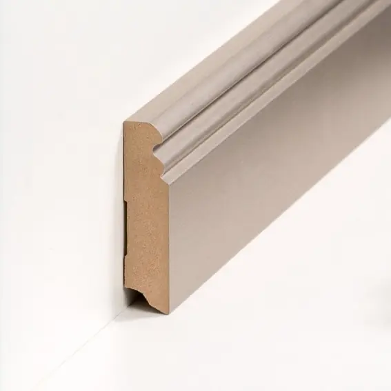 Aktuell Sockelleiste "Essen" MDF 19 x 80 x 2500mm Champagner Modern by PROVISTON