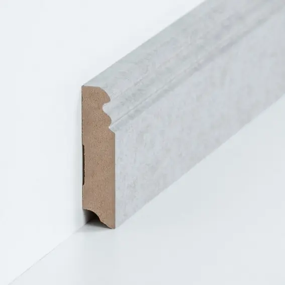 Geprüft Sockelleiste "Essen" MDF 19 x 80 x 2500 mm Beton Modern by PROVISTON
