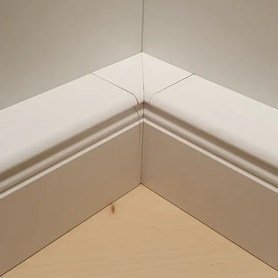 Innenecke für Heizrohrabdeckleiste Höhe 96 mm MDF weiß foliert by PROVISTON Preis Gesenkt