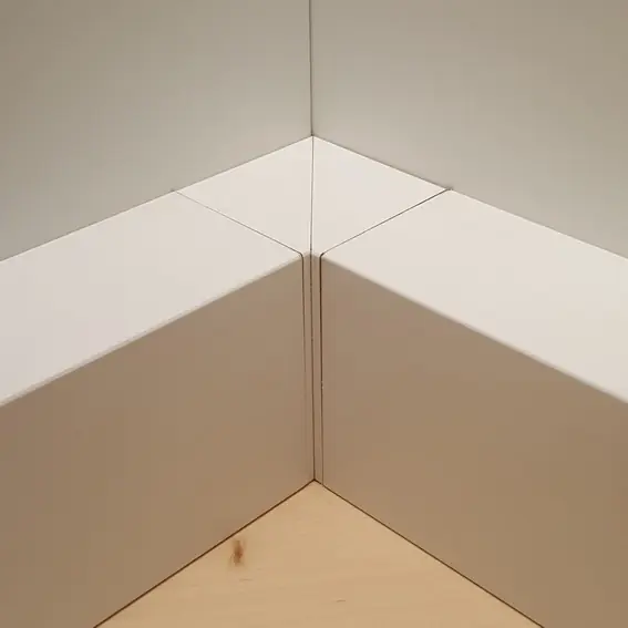 Innenecken Für Heizrohrabdeckleiste MDF-Kern Abdeckleistenwinkel Weiß by PROVISTON Begrenztes Angebot