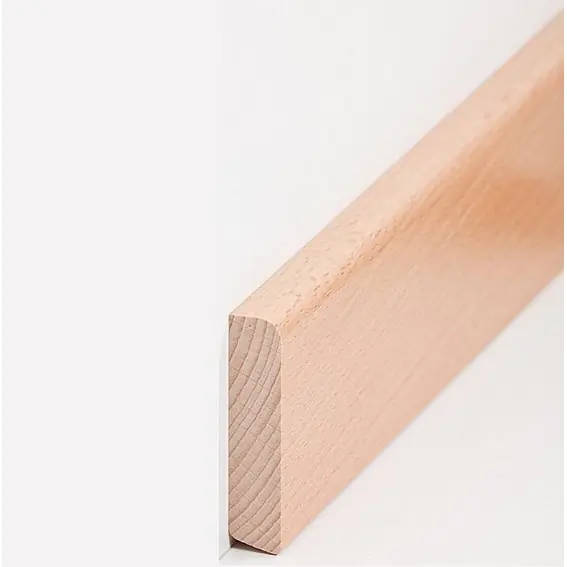 Neu Im Sortiment Sockelleiste "Magdeburg" Massivholz 13 x 58 x 2400 mm Buche moderne Fußleiste by PROVISTON