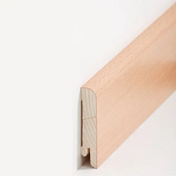 Sockelleiste "Erfurt" Echtholzfurnier 15 x 70 x 2500 mm Buche Modern by PROVISTON Sale