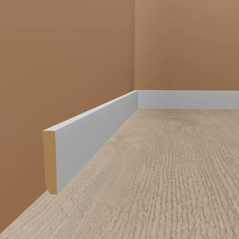Sockelleiste Herford MDF 16 x 58 x 2500 mm Weiß Fußleiste by PROVISTON Schneller Versand