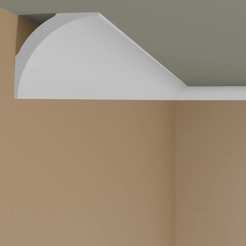 Bestpreis NMC Stuckleiste NE3 NOMASTYL Polystyrol 82 x 82 x 2000 mm Weiß Deckenleiste