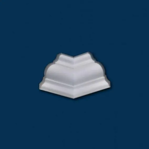 Begrenztes Angebot Wiesemann | Innenwinkel "Baberi 09" | Polystyrol | 103 x 103 x 200 mm | Weiß | Stuckleisten Winkel
