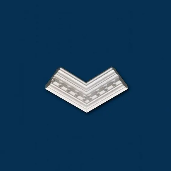 Markenprodukt Marbet | Innenwinkel "Marbet B15" | Polystyrol | 80 x 61 x 200 mm | Weiß | Stuckleisten Winkel