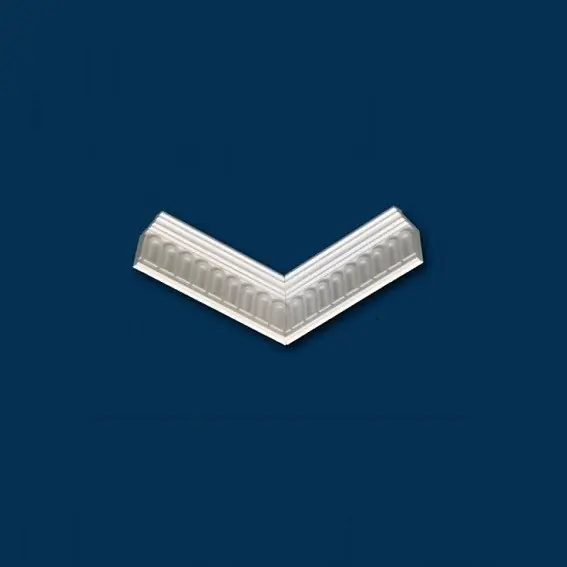 Kracherpreis Marbet | Innenwinkel "Marbet B19" | Polystyrol | 75 x 29 x 200 mm | Weiß | Stuckleisten Winkel
