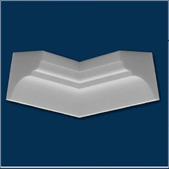Wiesemann | Innenwinkel "Amsterdam 14" | Polystyrol | 75 x 75 x 200 mm | Weiß | Stuckleisten Winkel Angebot