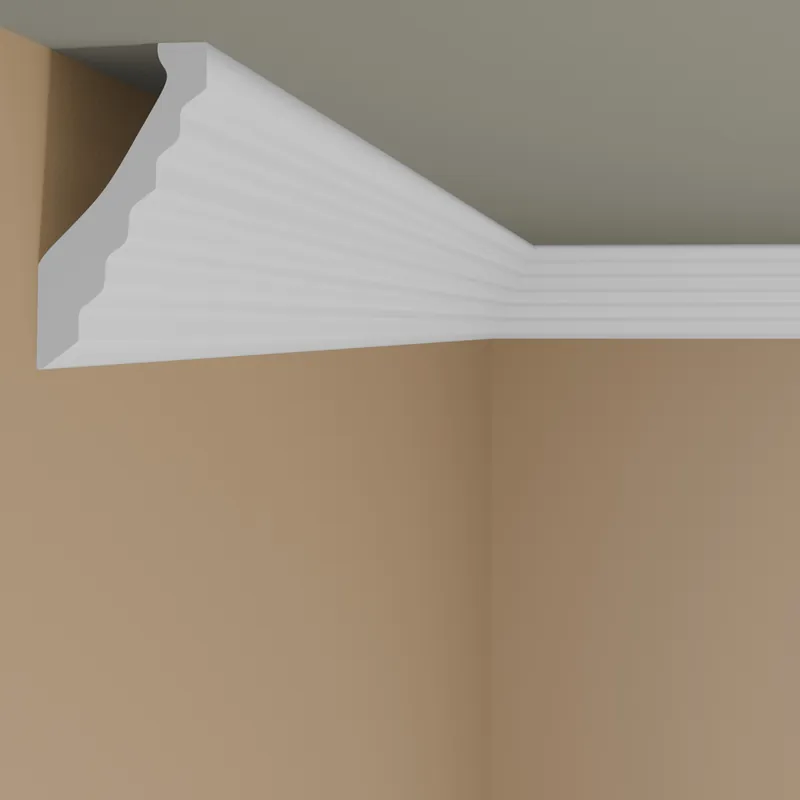 Beliebt Marbet | Stuckleiste "B-38" | Styropor Deckenleiste | 70 x 136 x 2000 mm | Polystyrol Leiste | Weiß