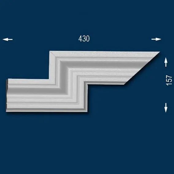 Letzte Chance Wiesemann | Fassadenelement "FP8" | Doppeleckstück links | Fassadenstuck | Unbeschichtet