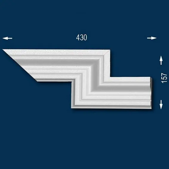 Heißes Angebot Wiesemann | Fassadenelement "FP8" | Doppeleckstück rechts | Fassadenstuck | Unbeschichtet