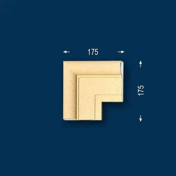Direkt Vom Hersteller Wiesemann | Fassadenelement "FP25-b" | Eckstück | Fassadenstuck | Beschichtet