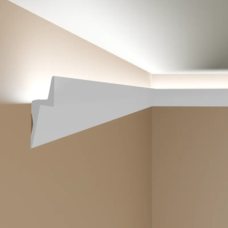 Wochenendangebot NMC Lichtleiste IL8 ARSTYL Polyurethan 50 x 150 x 2000 mm Weiß Deckenleiste