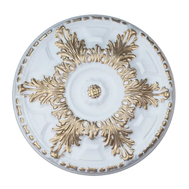 Stuckrosette R2 400 mm Deckenrosette Weiß überstreichbar Stuckrosette Styropor Marbet Direkt Vom Hersteller