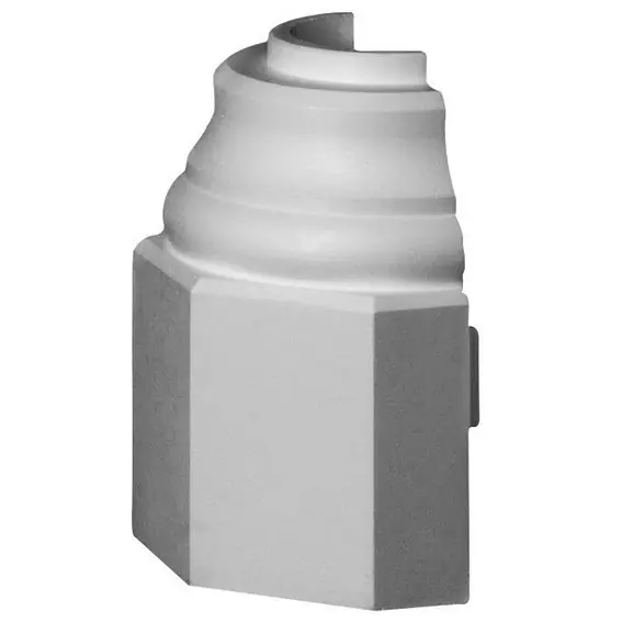 Must-Have Wiesemann | Halbsäulenbasis "Classic" | Polystyrol | 320 x 325 mm | Säulenfuß | Styropordeko