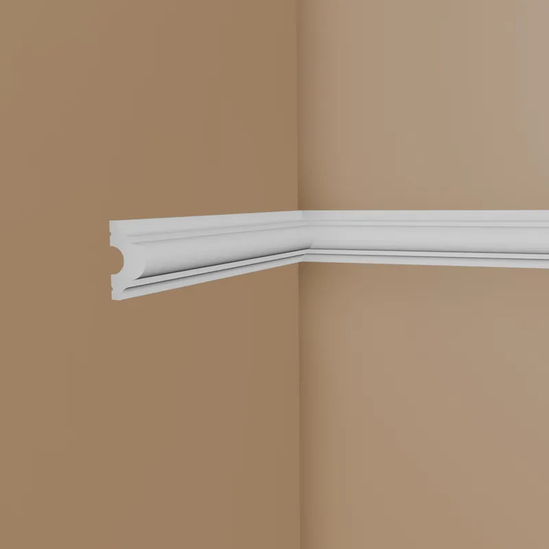 Abverkauf NMC Zierleiste WL1 WALLSTYL Wandleiste 20 x 40 x 2000 mm Polystyrol Weiß