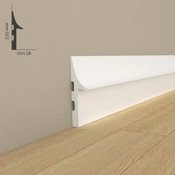 Mardom Innenwinkel | Für Sockelleiste "QL008" Polyurethan 42 x 150 x 200 mm Weiß Innenecke Sichere Zahlung