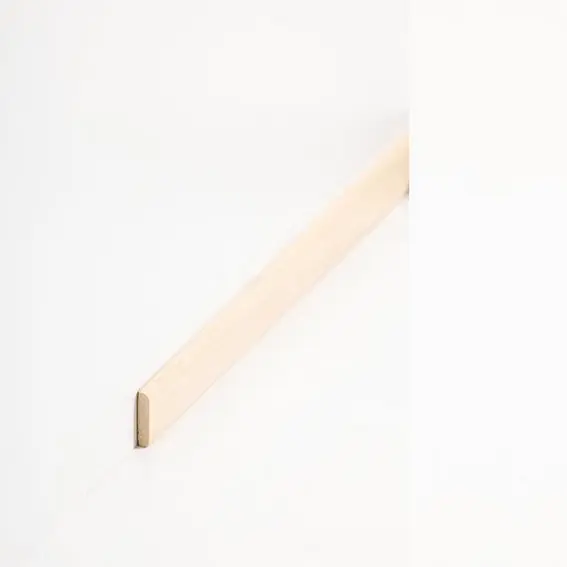 Abdeckleiste "Krakau" Massivholz 4 x 17 x 2000 mm Abachi roh moderne Sockelleiste by PROVISTON Sonderaktion