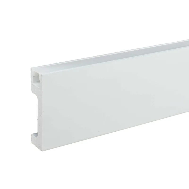 Abverkauf NMC | Lichtleiste | IL10 WALLSTYL | Polystyrol | 80 x 23 x 2000 mm | Weiß | Sockelleiste