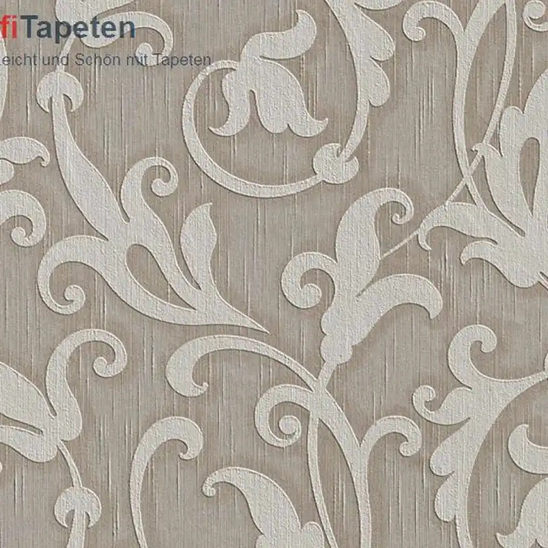 Echt A.S. Creation | Tessuto | 954906 | Vliestapete | Blumenoptik | 0.53 x 10.05 m | Braun