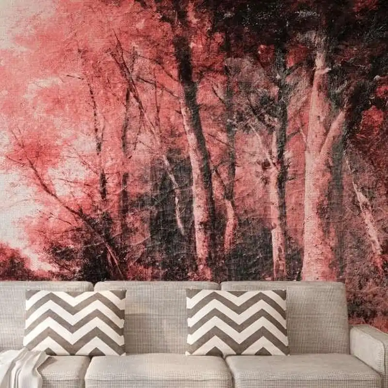 A.S. Creation | Atelier 47 | DD117415 | Fototapete | Vlies | 400 x 270 cm | Wald & Pflanzen | Rot Highlight