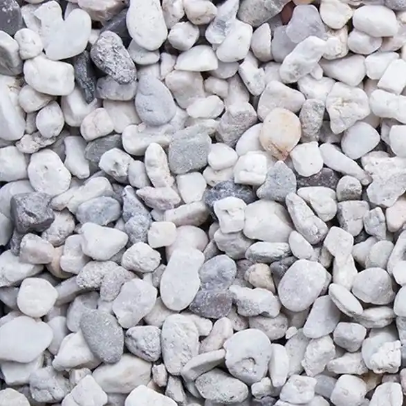 Weißkies 6 - 8 mm Zierkies Quarz Gartengestaltung Kies Bunt Garten Deko GSH Direktkauf