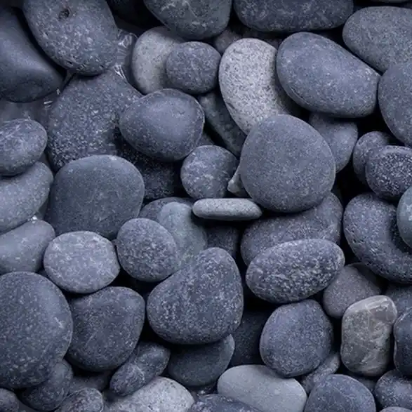 Mega-Angebot Beach Pebbles 8 - 16 mm Quarz Zierkies Getrommelt Schwarz Garten anlegen Kies GSH