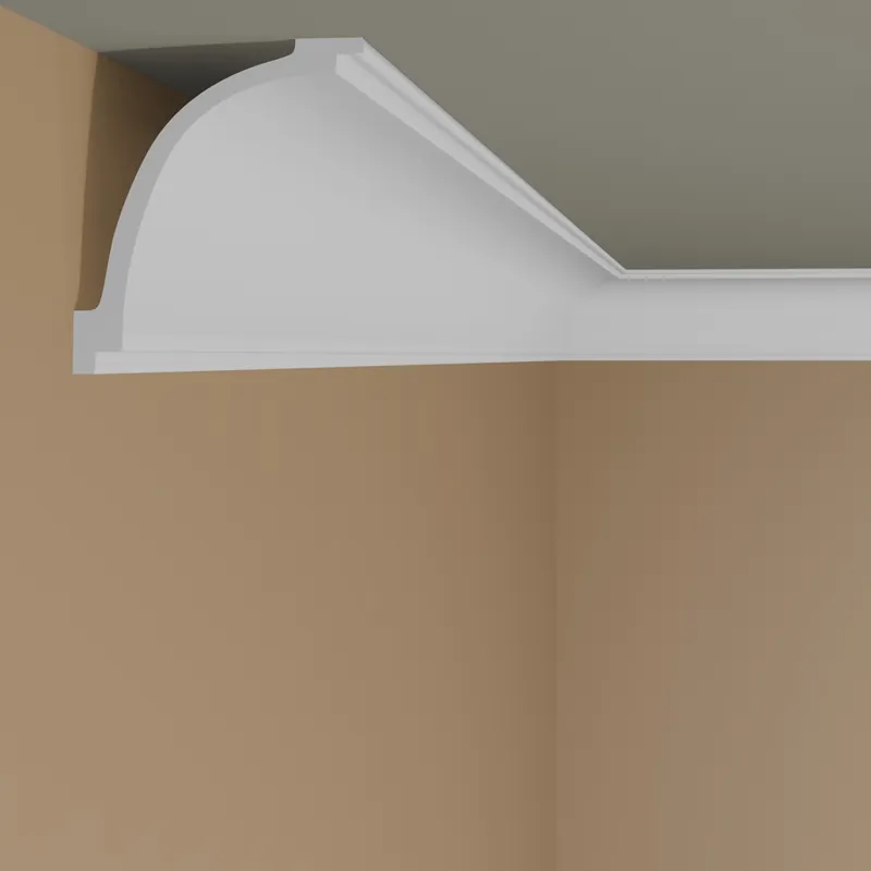 Elite Decor | Innenwinkel "P893" | Polyurethan | 65 x 90 x 200 mm | Weiß | Stuckleisten Winkel Meistverkauft