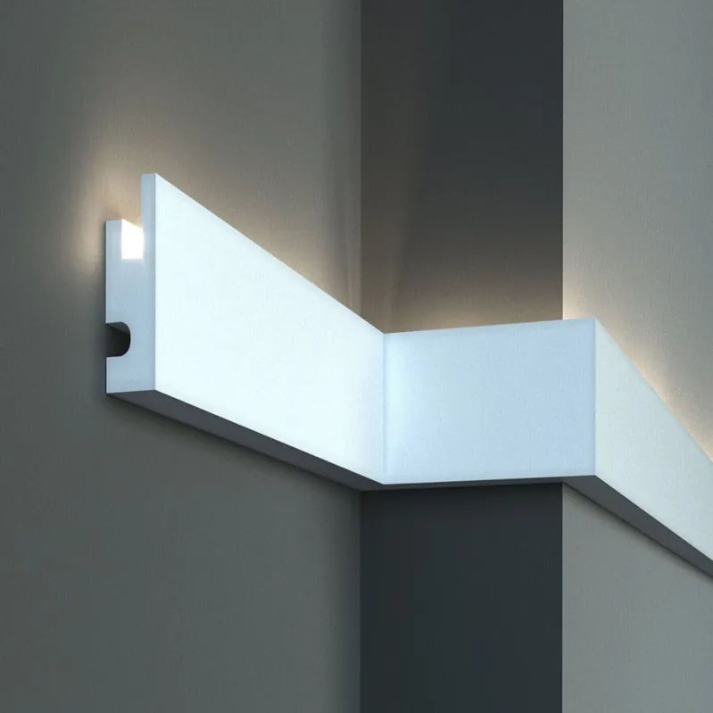 Sale Elite Decor | Außenwinkel "KD301" | Polystyrol | 40 x 90 x 200 mm | Weiß | Stuckleisten Winkel