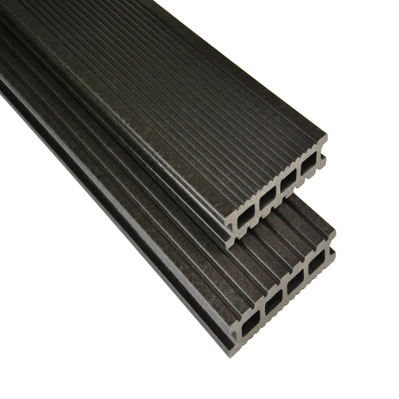 Bestpreis WPC Terrassendiele 14.5 x 2.6 cm Bodendiele Hohlkammer Exklusiv Anthrazit Mattiert Kovalex