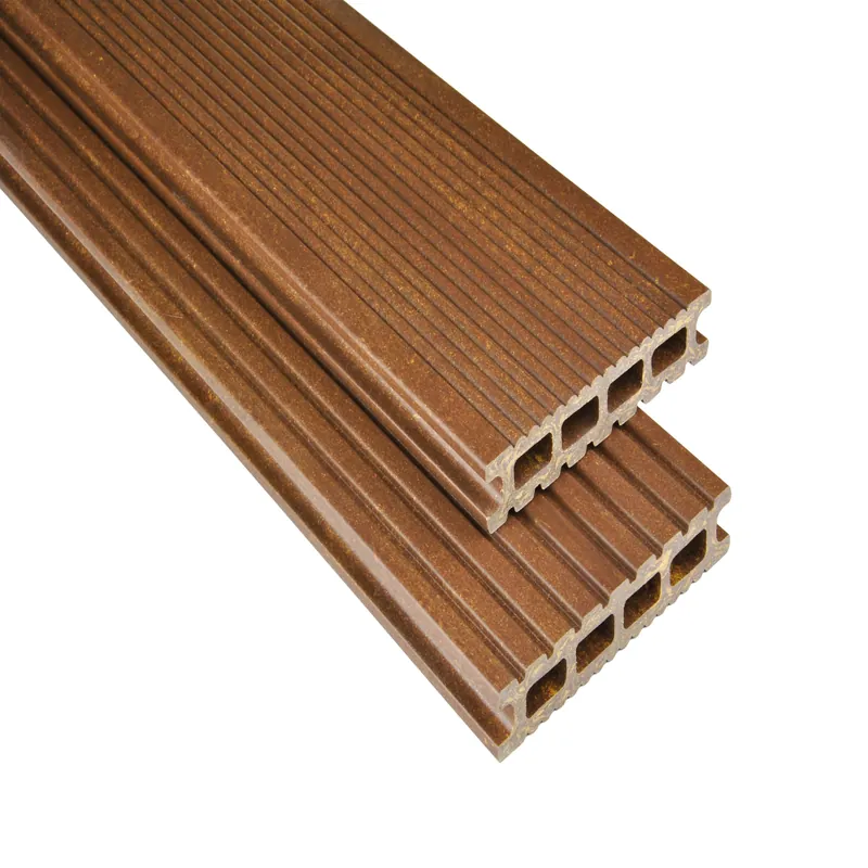 WPC Terrassendiele 14.5 x 2.6 cm Bodendiele Hohlkammer Exklusiv Walnuss Mattiert Kovalex Preiswert