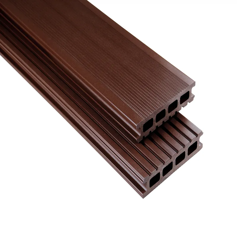 WPC Terrassendiele 14.5 x 2.6 cm Bodendiele Hohlkammer Standard Schokobraun Kovalex Sichere Zahlung