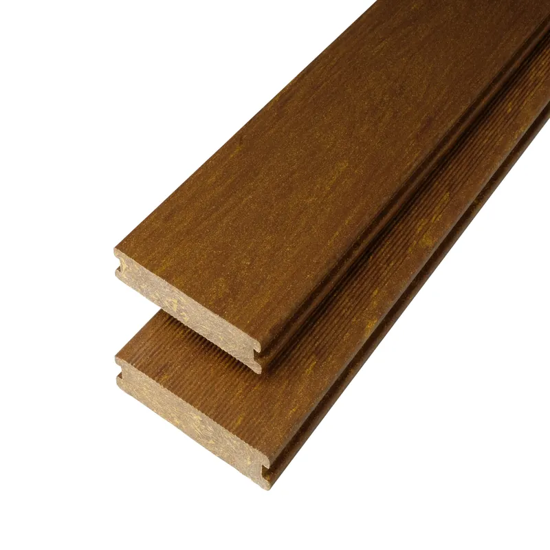 WPC Terrassendiele 14.5 x 2 cm Bodendiele Vollprofil Massiv Walnuss Mattiert Kovalex Sonderangebot