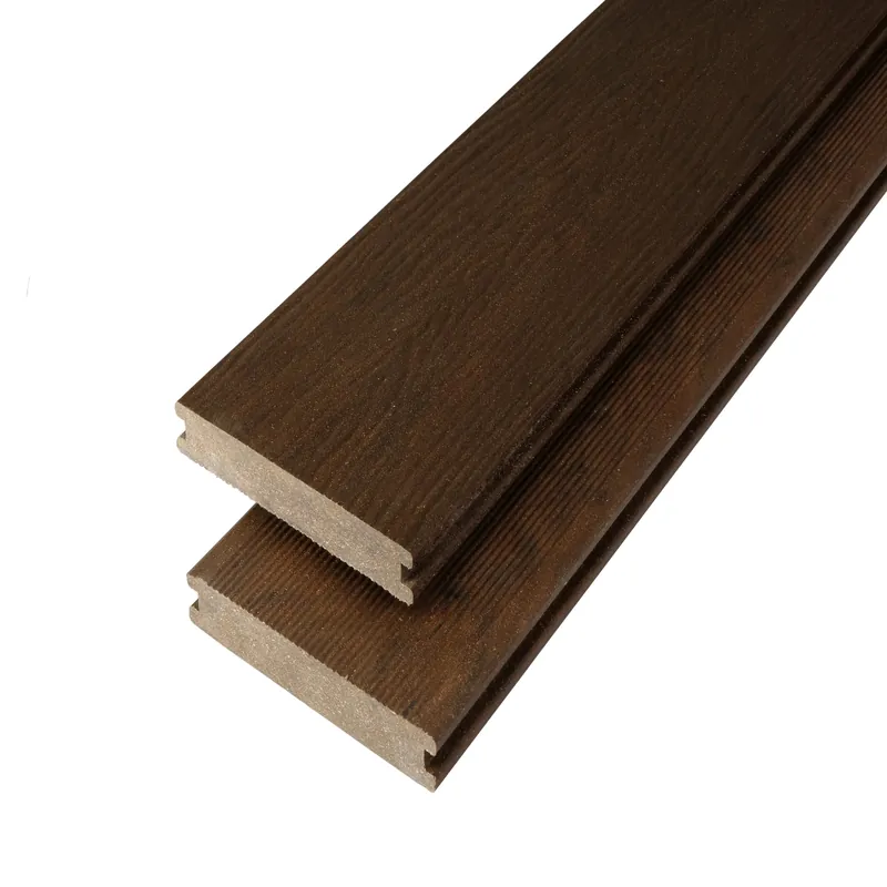 WPC Terrassendiele 14.5 x 2 cm Bodendiele Vollprofil Massiv Kastanie Mattiert Kovalex Saisonangebot