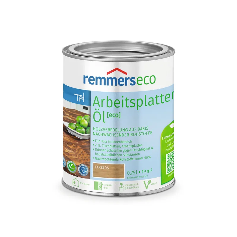 Remmers Arbeitsplatten-Öl [eco] | Holzveredelung | nachwachsende Rohstoffe | kostenfreie Lieferung Kracherpreis