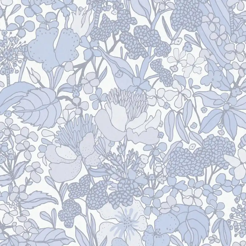 Mega-Angebot A.S. Creation | Floral Impression | 377566 | Vliestapete | Naturoptik | 0.53 x 10.05 m | Grau | Blau