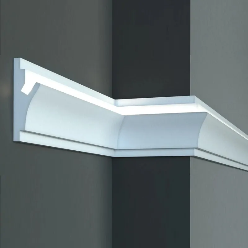 Elite Decor Außenwinkel "KD402" Polystyrol 150 x 55 x 200 mm Weiß Stuckleisten Winkel Sonderaktion
