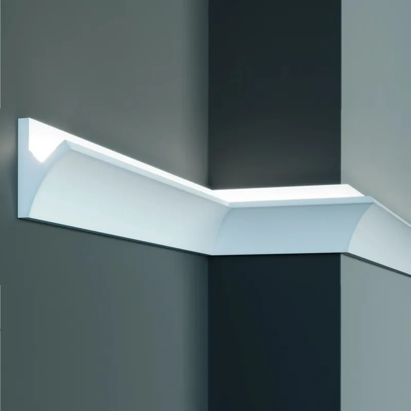 Elite Decor Innenwinkel "KD407" Polystyrol 100 x 60 x 200 mm Weiß Stuckleisten Winkel Knallerangebot