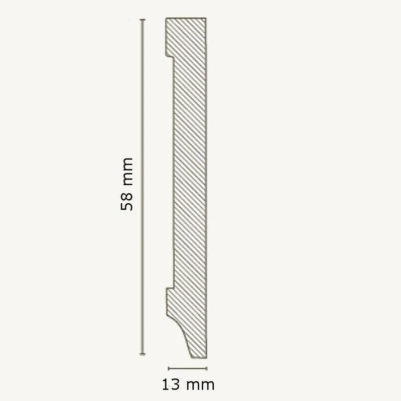 Innen- oder Außenwinkel Für Sockelleiste Eckig 13 x 58 mm MDF foliert Weiß by PROVISTON Direkt Vom Hersteller
