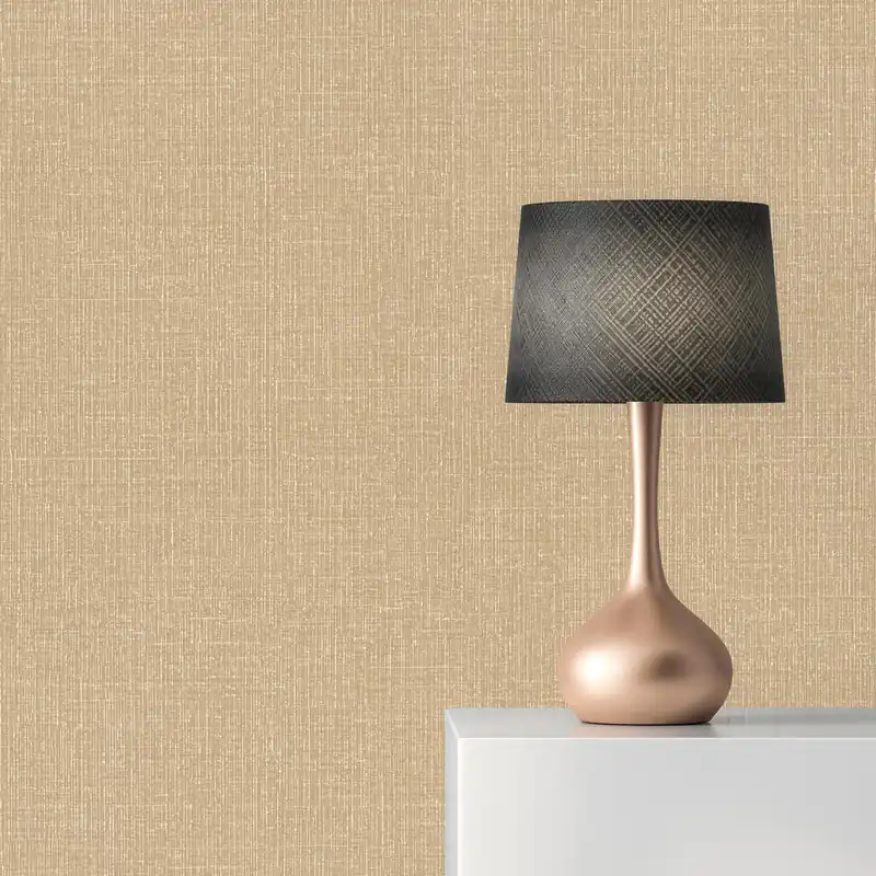Echt Tapete Uni M1-No.1920 Vliestapete Beige Tapete Einfarbig Unitapete