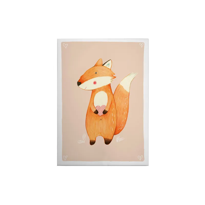 Beliebt Tadessi Leinwandbild Fuchs - 70 x 50 cm - M1-No.50434 - Keilrahmen in Braun Beige