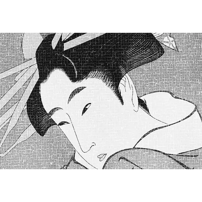Markenware Tadessi Fototapete Menschen M1-No.60271 Digitaldruck Tapete Weiß Grau - Asiatisch