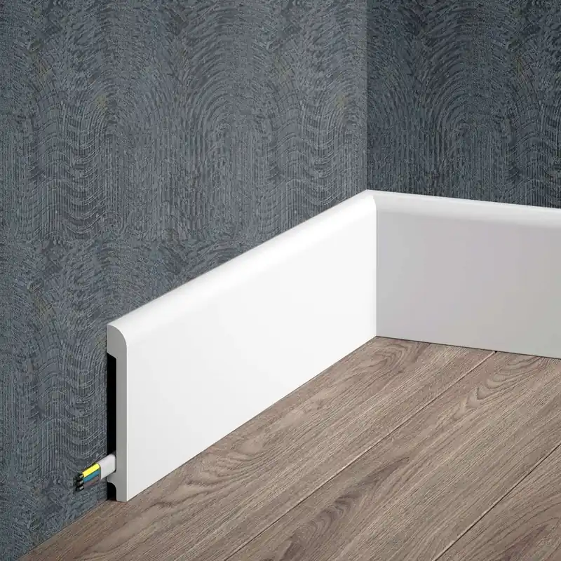 Neu PROVISTON Innenwinkel | Für Sockelleiste "NE236" 13 x 99 mm Weiß Fußleiste Kabelkanal