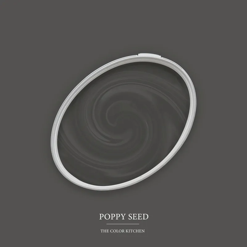 Angebot Wandfarbe Grau matt | The Color Kitchen Poppy Seed | Exklusive Innendispersion Hohe Farbintensität