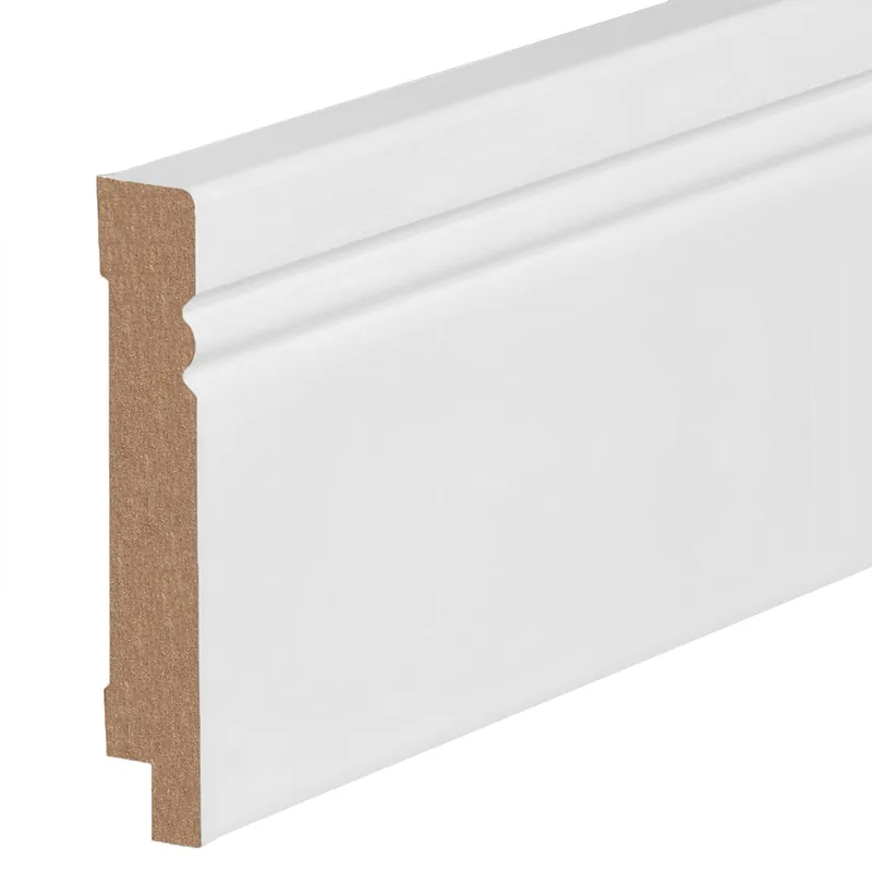 Kosche | Sockelleiste | Avantgarde | MDF | 73554 | 19 x 120 x 2500 mm | Weiß | Fußleiste | Foliert Bestpreis