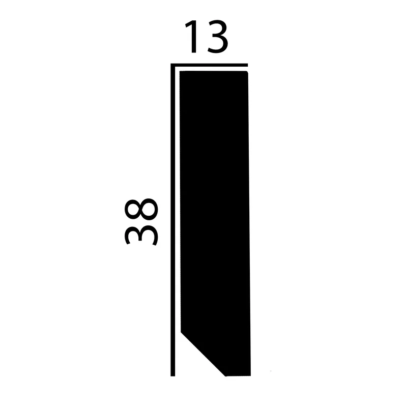 Garantierte Lieferung NMC Sockelleisten Innen- oder Außenwinkel | Für Fußleiste WALLSTYL 13 x 38 mm Polystyrol Weiß