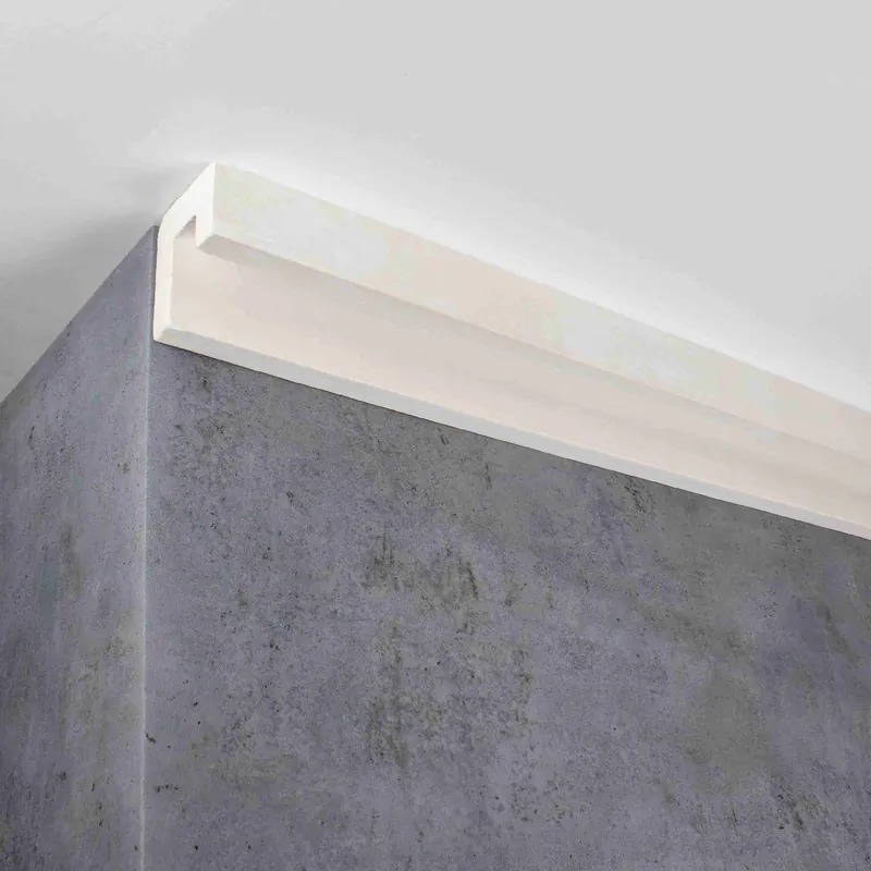 Must-Have PROVISTON Stuckleisten Innen- oder Außenwinkel | Für Deckenleiste "ML-71" 60 x 62 mm Weiß Gips