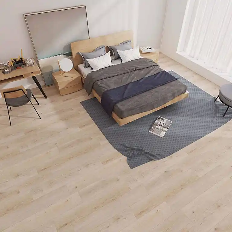 Check One Vinylboden 2438 Ziesar 1220 x 180 x 4.5 mm Klick Vinyl Holzoptik Eiche Hellbraun Sonderaktion