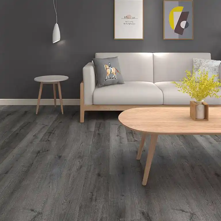 Check One Vinylboden 2451 Heeck 1220 x 228 x 4.5 mm Klick Vinyl Holzoptik Eiche Dunkelgrau Garantierte Lieferung